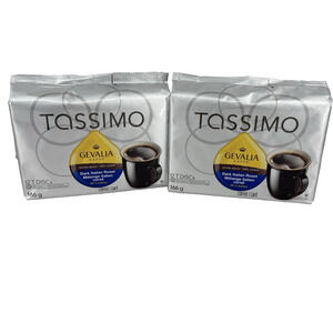 Gevalia Tassimo Dark Italian Roast Extra Bold Roast Coffee 12 T Discs 2 Packs